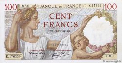 100 Francs SULLY FRANCE  1940 F.26.43