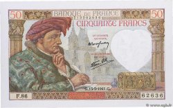 50 Francs JACQUES CŒUR FRANCE  1941 F.19.11 UNC