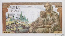 1000 Francs DÉESSE DÉMÉTER FRANCE  1943 F.40.17 UNC