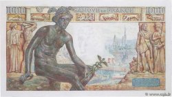 1000 Francs DÉESSE DÉMÉTER FRANCE  1943 F.40.29 UNC