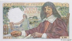 100 Francs DESCARTES FRANCE  1944 F.27.05 UNC