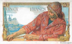 20 Francs PÊCHEUR Photo FRANCIA  1942 F.13.00