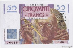 50 Francs LE VERRIER FRANCE  1947 F.20.07