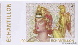 100 Francs CEZANNE, type Athéna Échantillon FRANCE  1994 Ec UNC