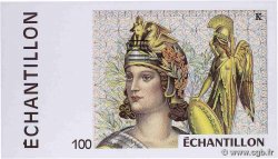 100 Francs CEZANNE, type Athéna Échantillon FRANCE  1994 Ec UNC