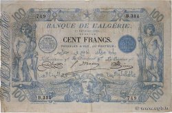 100 Francs ALGERIA  1919 P.074