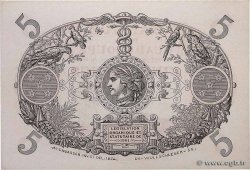 5 Francs Cabasson rouge GUADELOUPE  1934 P.07c pr.NEUF