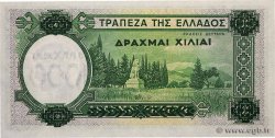 1000 Drachmes sur 100 Drachmes GRIECHENLAND  1939 P.111 fST+