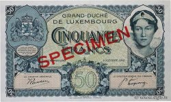 50 Francs Spécimen LUSSEMBURGO  1932 P.38s FDC