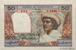 50 Francs MADAGASCAR  1951 P.045b SC