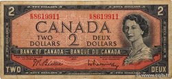 2 Dollars CANADA  1954 P.076b