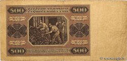 500 Zlotych POLOGNE  1948 P.140 B+