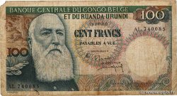 100 Francs CONGO BELGE  1960 P.33c