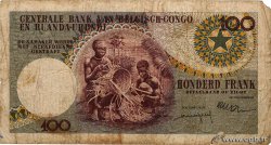 100 Francs CONGO BELGE  1960 P.33c B