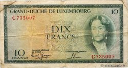 10 Francs LUXEMBOURG  1954 P.48a