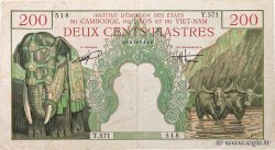 200 Piastres - 200 Dong INDOCHINE FRANÇAISE  1953 P.109 TTB