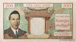 200 Piastres - 200 Dong INDOCHINE FRANÇAISE  1953 P.109 TTB