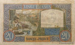 20 Francs TRAVAIL ET SCIENCE Petit numéro FRANCE  1939 F.12.01 TB+