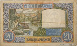 20 Francs TRAVAIL ET SCIENCE FRANCE  1941 F.12.13 TB