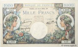 1000 Francs COMMERCE ET INDUSTRIE FRANCE  1944 F.39.05