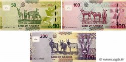 50, 100 et 200 Namibia Dollars Lot NAMIBIE  2018 P.13 au P.15 NEUF