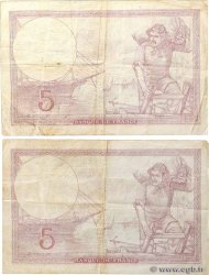 5 Francs FEMME CASQUÉE modifié Lot FRANCE  1939 F.04.12 TB