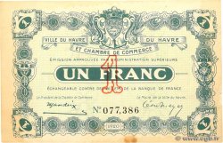 1 Franc FRANCE regionalism and miscellaneous Le Havre 1920 JP.068.22