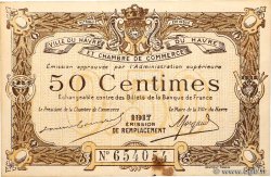 50 Centimes FRANCE regionalism and miscellaneous Le Havre 1917 JP.068.17