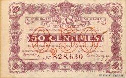 50 Centimes FRANCE regionalism and miscellaneous Le Havre 1920 JP.068.26