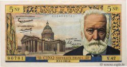 5 Nouveaux Francs VICTOR HUGO FRANCE  1960 F.56.05