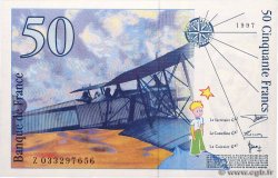 50 Francs SAINT-EXUPÉRY modifié FRANCE  1997 F.73.04 UNC