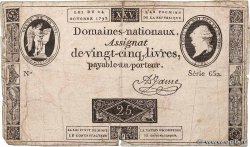 25 Livres FRANCE  1792 Ass.37a