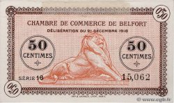 50 Centimes FRANCE regionalism and miscellaneous Belfort 1918 JP.023.52