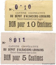 5 et 10 Centimes Lot FRANCE regionalism and miscellaneous Saint-Rambert-sur-Loire 1914 JP.