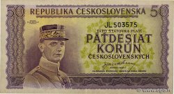 50 Korun CHECOSLOVAQUIA  1945 P.062a