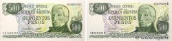 500 Pesos Lot ARGENTINA  1977 P.303b et P.303c