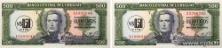 0,5 Nuevo Pesos sur 500 Pesos Lot URUGUAY  1975 P.054
