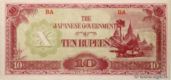 10 Rupees BURMA (VOIR MYANMAR)  1942 P.16a