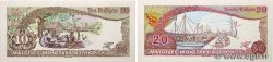 10 et 20 Rufiyaa Lot MALDIVES  1983 P.11a et P.12a NEUF