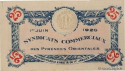 25 Centimes FRANCE regionalism and miscellaneous Pyrénées-Orientales 1920 JP.66-75