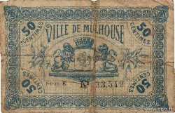 50 Centimes FRANCE regionalism and miscellaneous Mulhouse 1918 JP.132.01