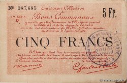5 Francs FRANCE regionalism and miscellaneous Douai 1916 JP.59-0751