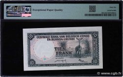 10 Francs CONGO BELGE  1957 P.30b NEUF