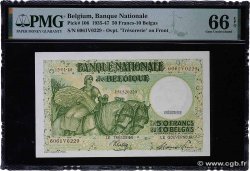 50 Francs - 10 Belgas BELGIO  1945 P.106