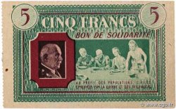5 Francs BON DE SOLIDARITÉ FRANCE regionalism and miscellaneous  1941 KL.05B