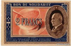 2 Francs BON DE SOLIDARITÉ FRANCE regionalism and miscellaneous  1941 KL.03C3