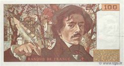 100 Francs DELACROIX modifié FRANCE  1984 F.69.08a VF+