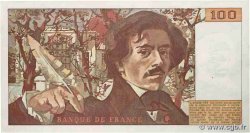 100 Francs DELACROIX modifié FRANCE  1985 F.69.09 TTB