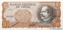 10 Escudos CHILE  1970 P.143