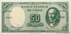 50 Pesos - 5 Condores CHILE  1958 P.121b